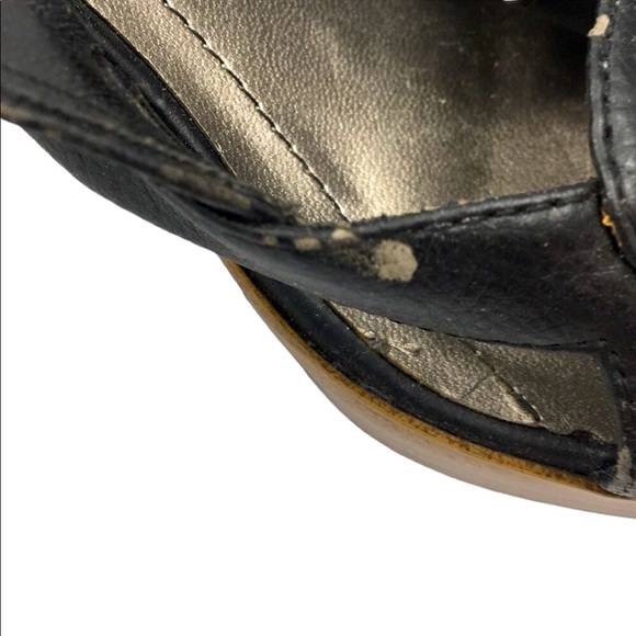 Lasonia 👡 Black Open-Toed Heels Size 5.5 - Picture 9 of 9